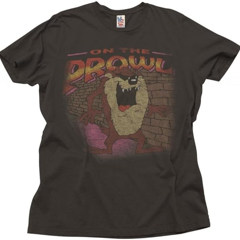 Junk Food On The Prowl Adult Smoke Black T-Shirt NWOT